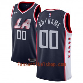 Los Angeles Clippers Trikot Benutzerdefinierte 2018-19 Nike City Edition Navy Swingman - Herren